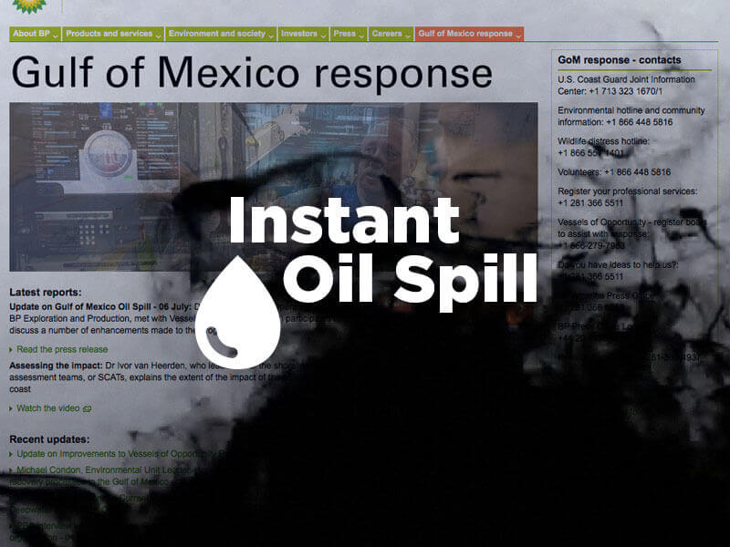 Instant Oil Spill Response